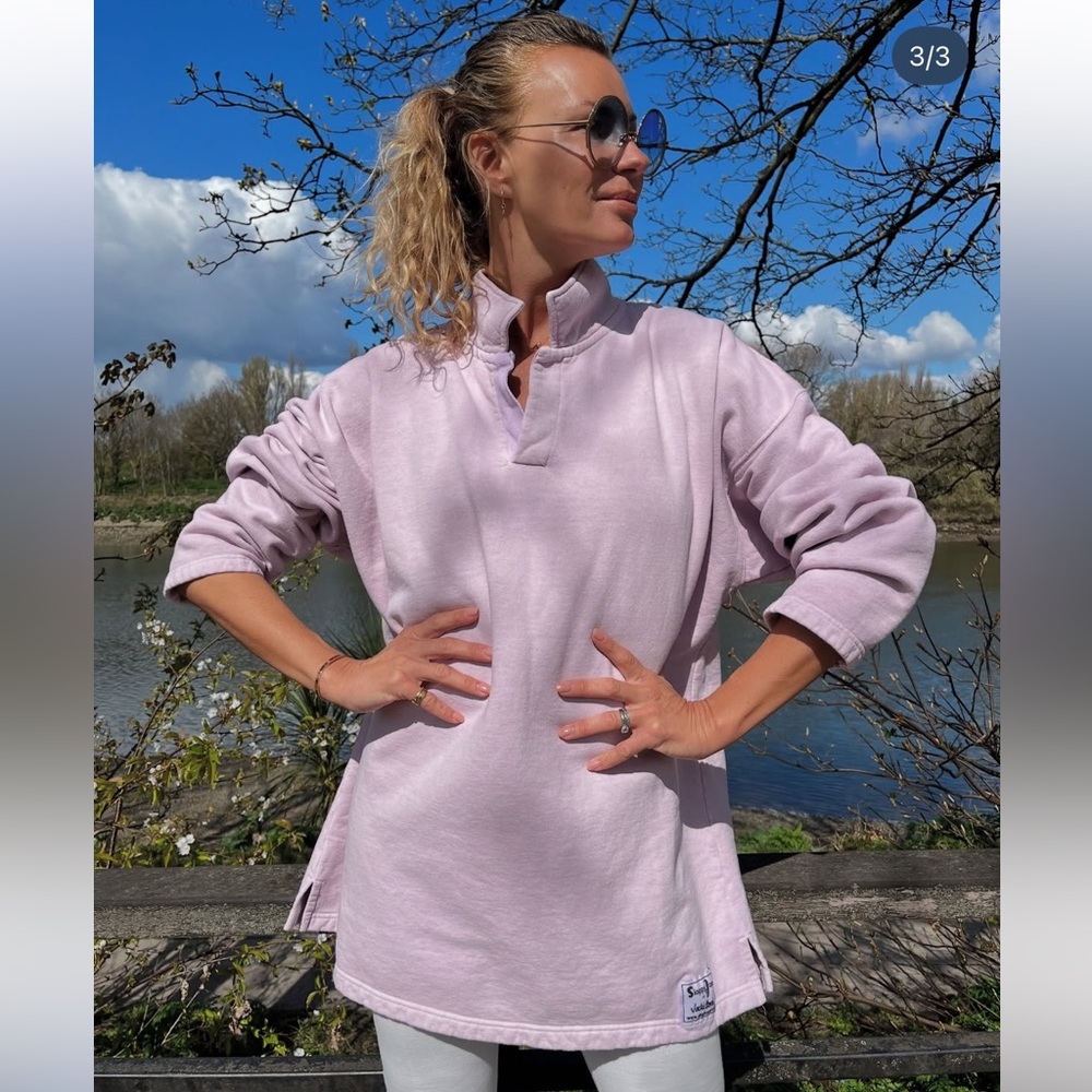 Sloppy Joe Clothing Collar 02 in Dusty Pink. Size 2
